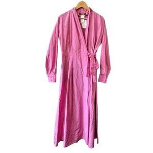 MAX MARA Pink Taffeta Trench Coat Dress Size 12
